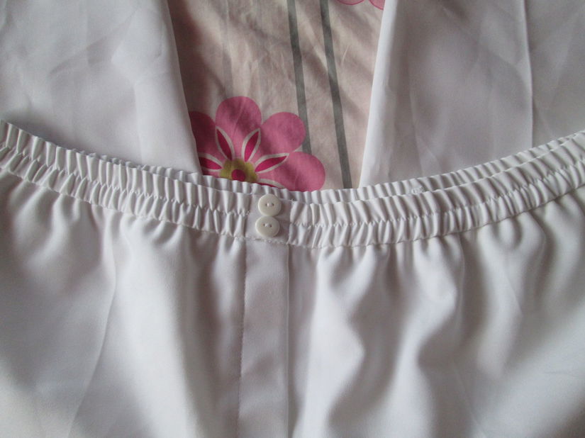pantaloni albi de vara extralarge