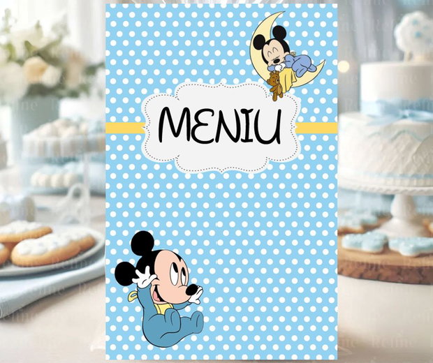 Plicuri de bani Botez băieți  tematica Baby Mickey Mous