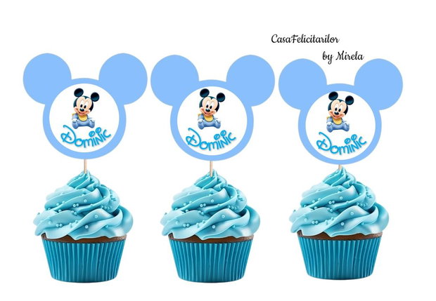 Toppere Baby Mickey personalizate