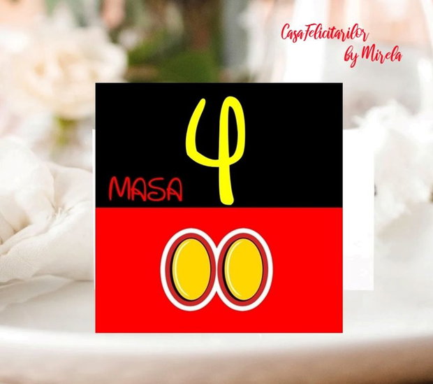 Set de decorațiuni tematice Mickey Mouse
