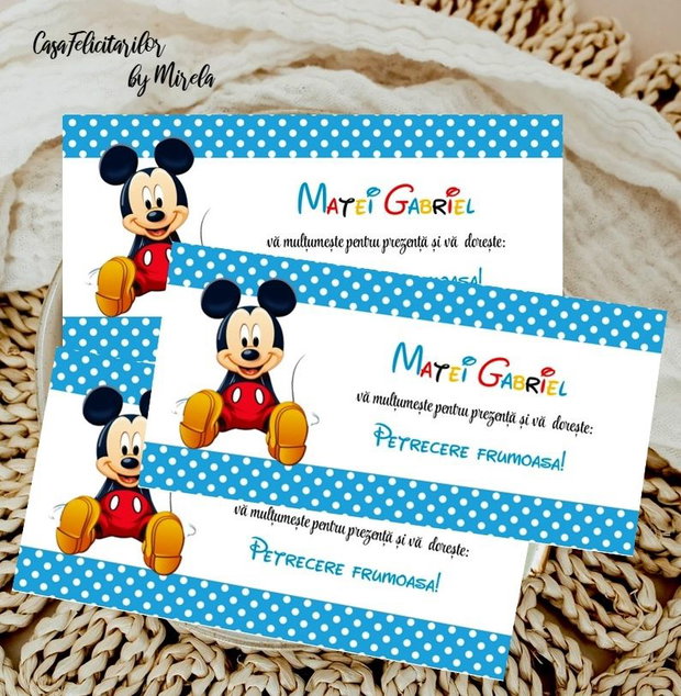 Plicuri bani botez Mickey mouse