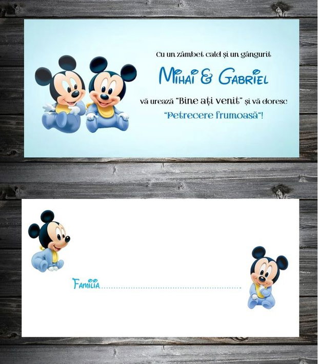 Plicuri bani botez Mickey mouse