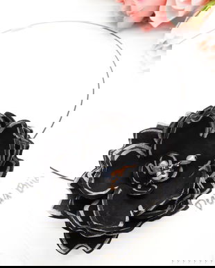 Colier handmade statement unicat -floral- foamiran (cod1256)