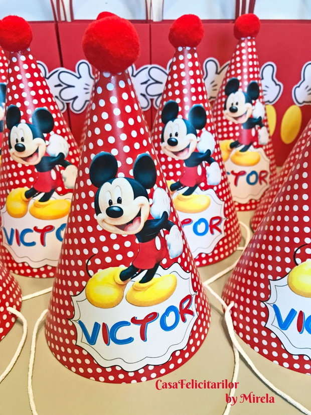 Coif petrecere Mickey mouse personalizat
