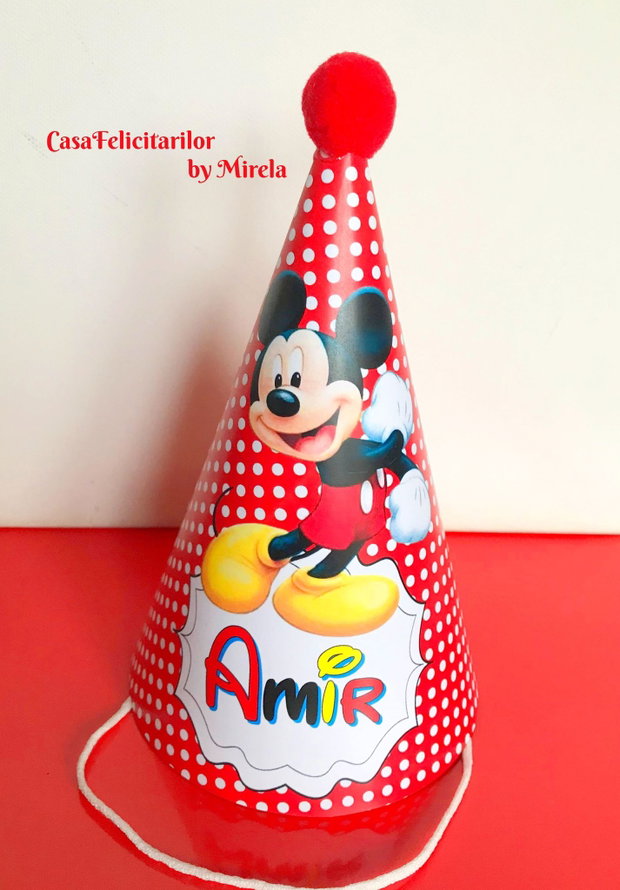 Coif petrecere Mickey mouse personalizat