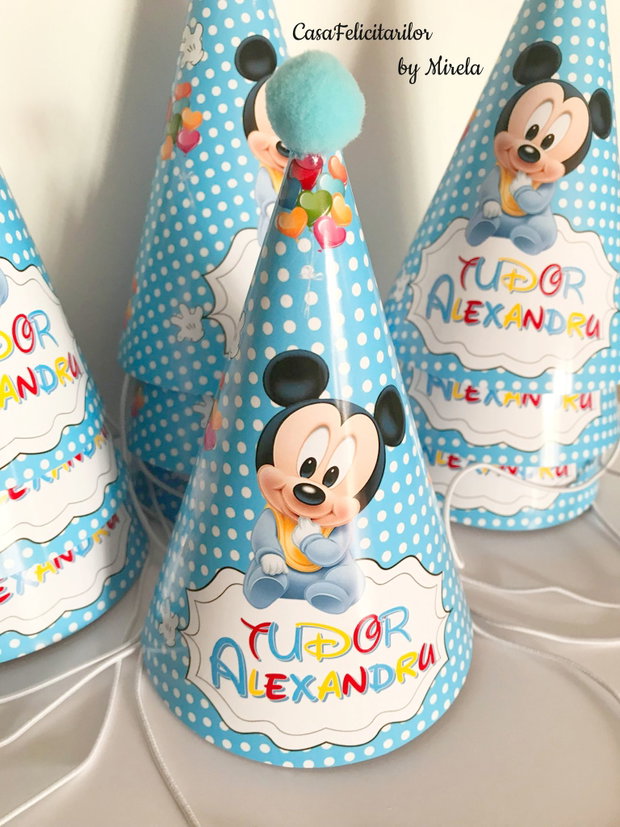 Coif petrecere baby Mickey mouse personalizat