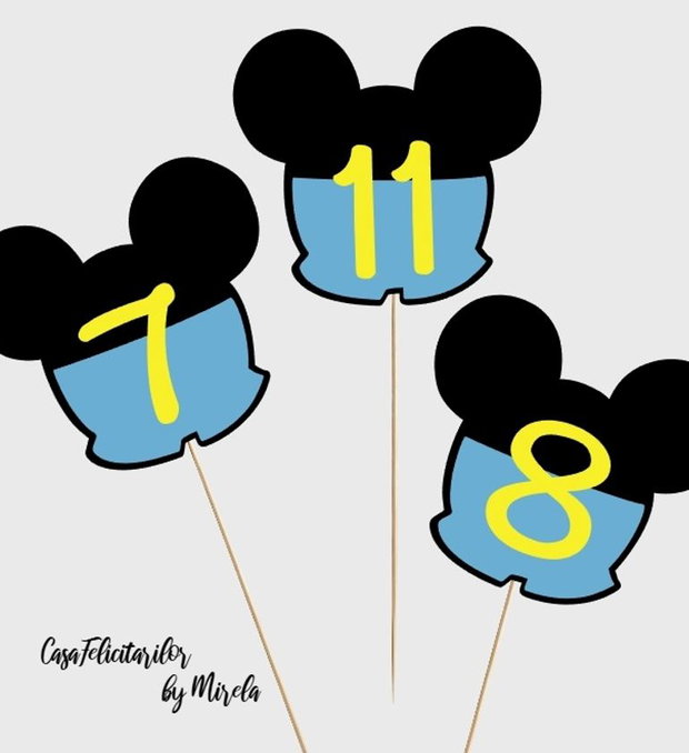 Numar de masa botez Mickey mouse
