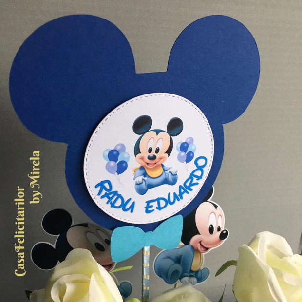 Decoratiune personalizata baby Mickey mouse