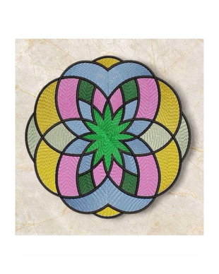 Mandala decorativa brodata