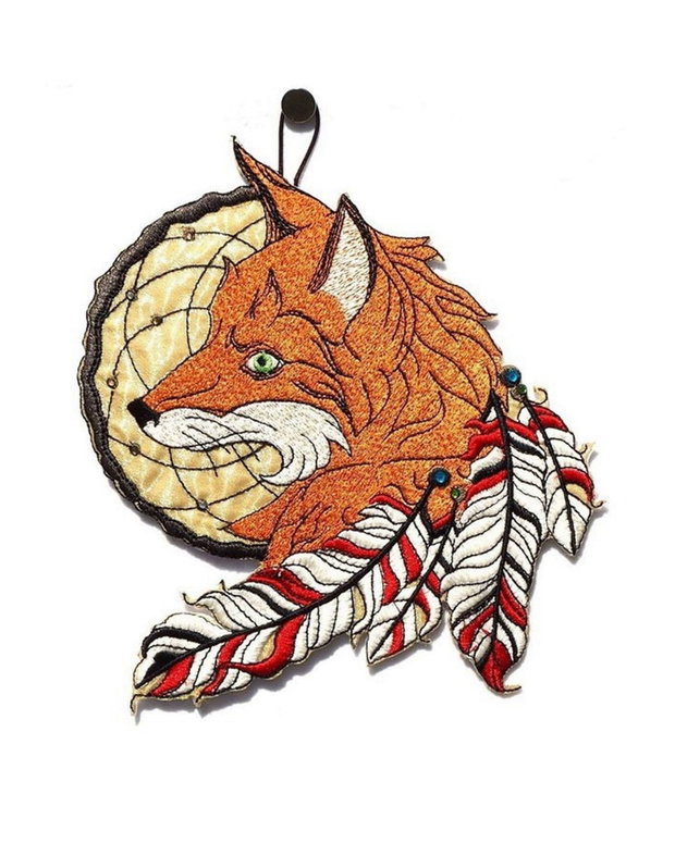 Dreamcatcher vulpe brodat
