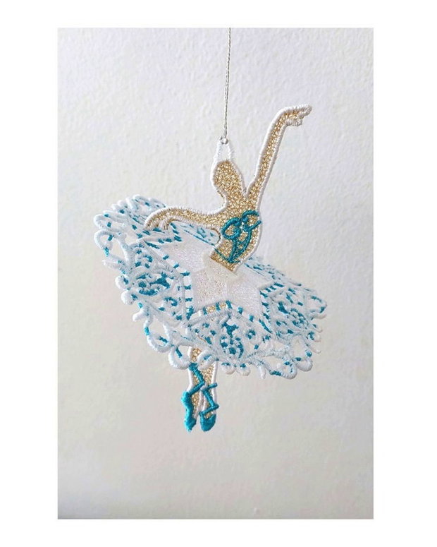 Decorațiune Suspendabilă Balerină Brodata 3D