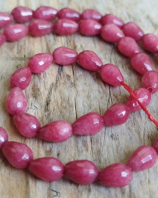 Agate fatetate, picatura 8x6 mm