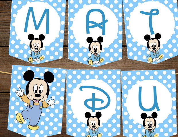 Ghirlanda decorativa  baby Mickey mouse