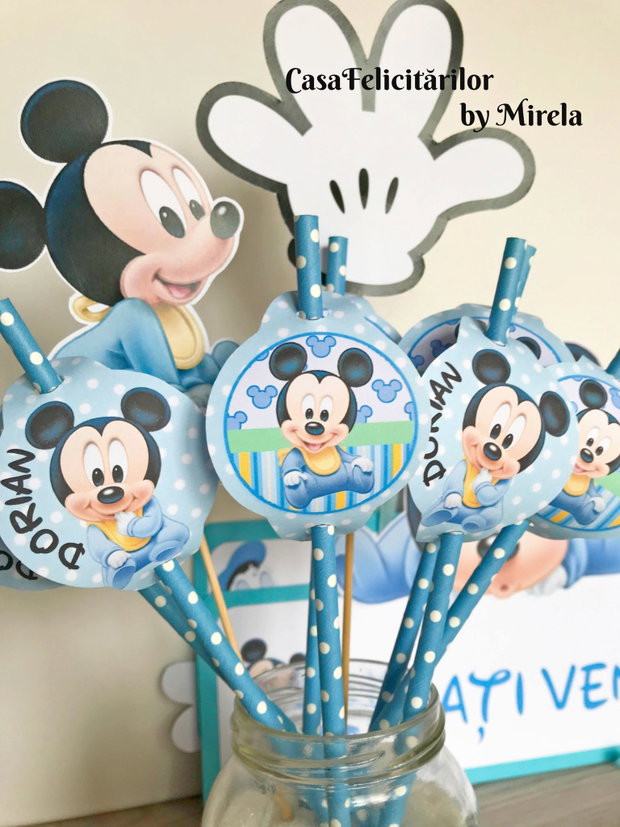 Coifuri petrecere gemeni Mickey mouse personalizate