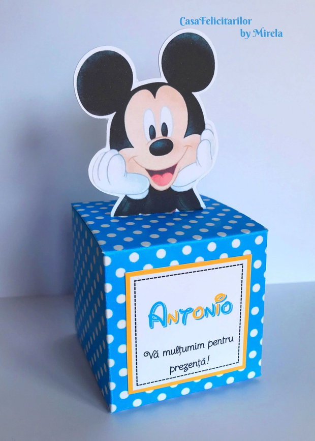Cutii marturii botez Mickey mouse