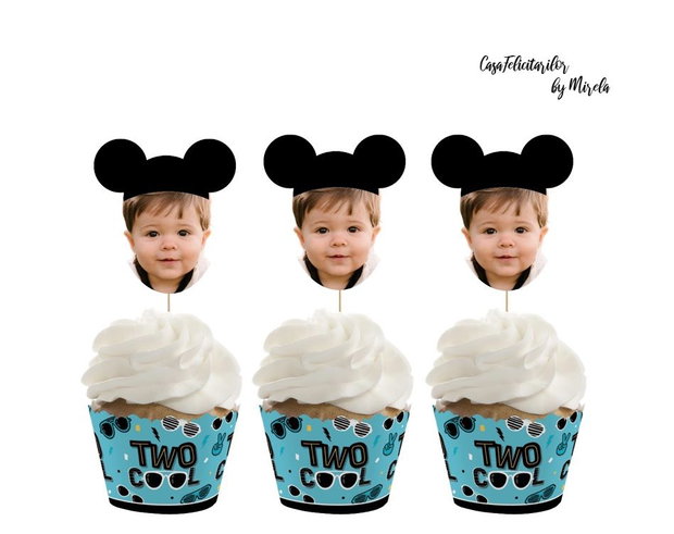 Toppere rotunde Mickey Mouse