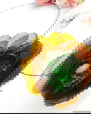 Colier ecofriendly statement din plastic reciclat (cod1257)