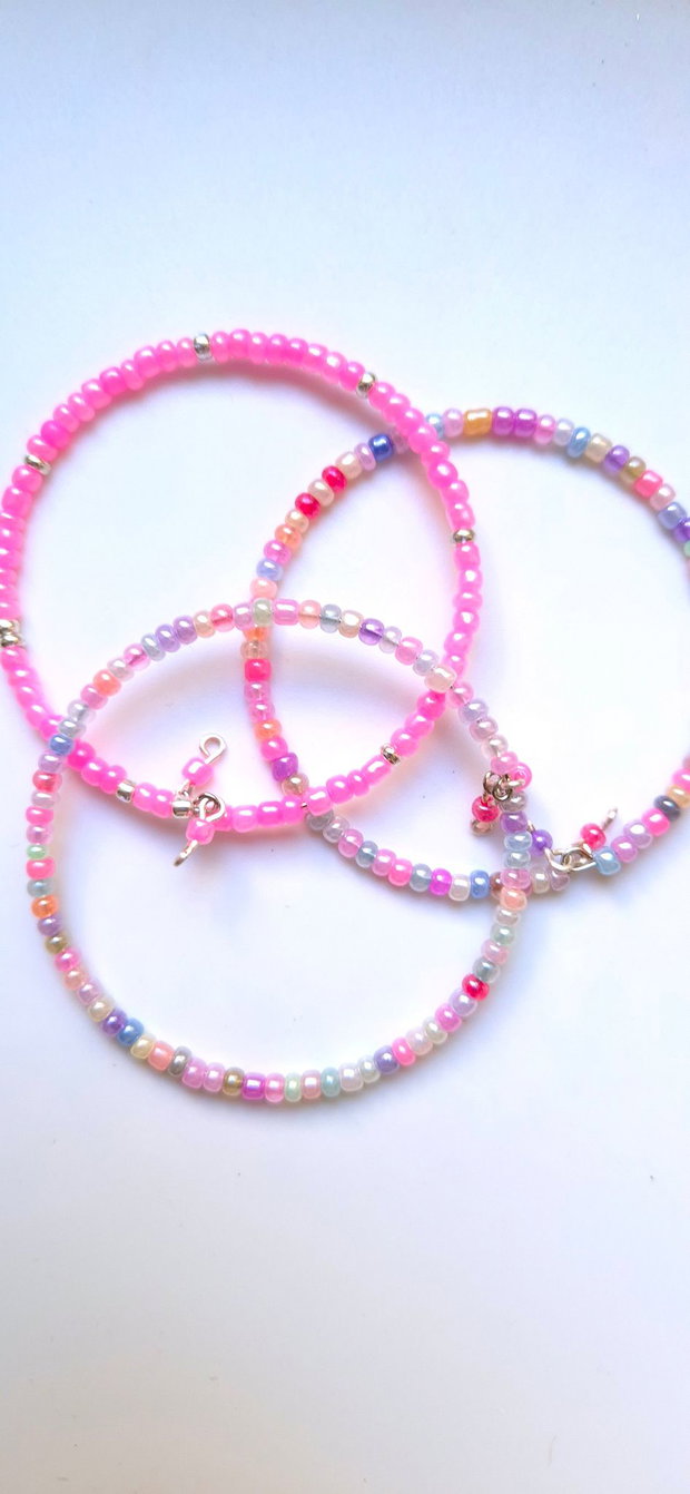 Set trei bratari ajustabile, colorate, pentru fetite