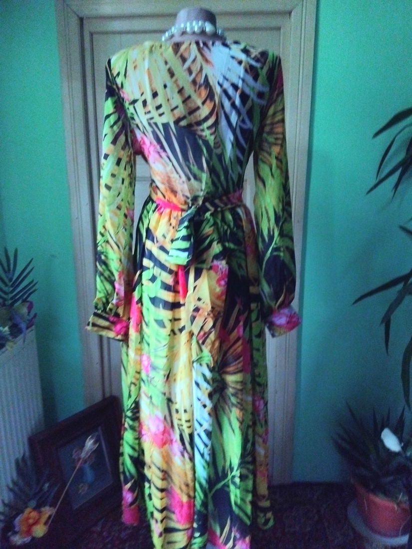 Rochie imprimeu tropical