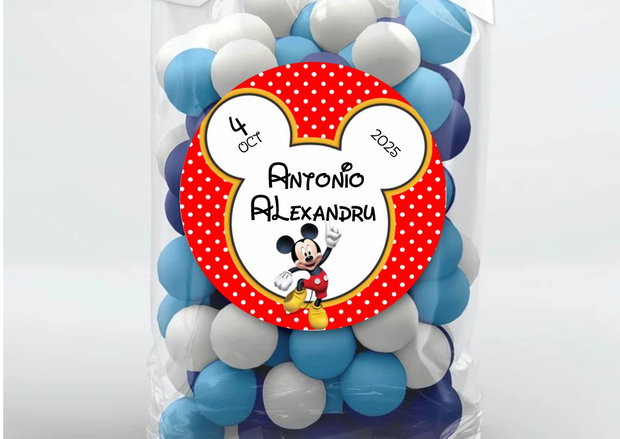 Etichete rotunde Mickey mouse