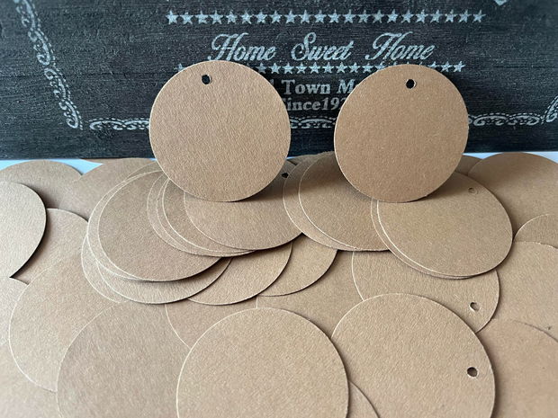 Set 50 bucăți etichete kraft