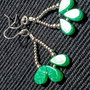 Rezervat Cercei argint jad picaturi boho chic trendy