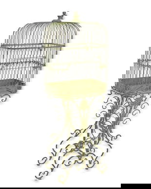 Colivie cu suport din fier forjat