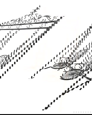 Balansoar din fier forjat antik brown