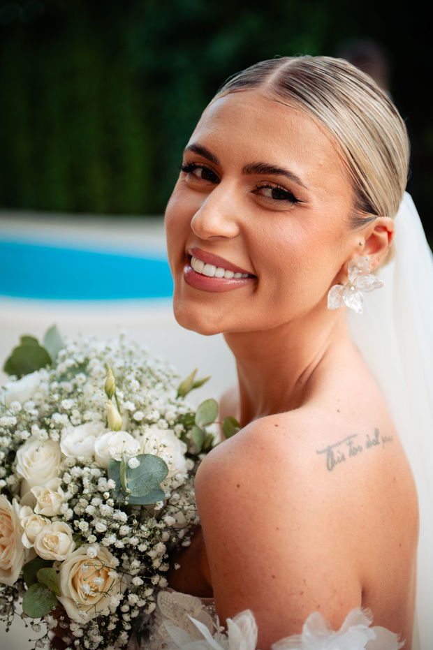 ALINA - Cercei florali cu cristale