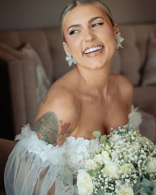 ALINA - Cercei florali cu cristale