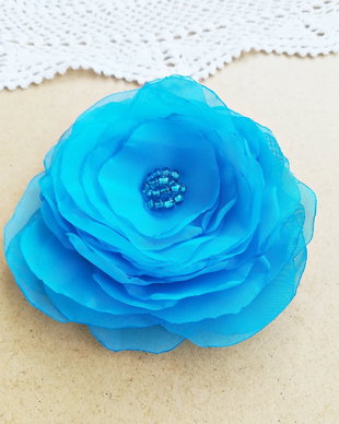 brosa voal ultra bleu ceruleum 10 cm