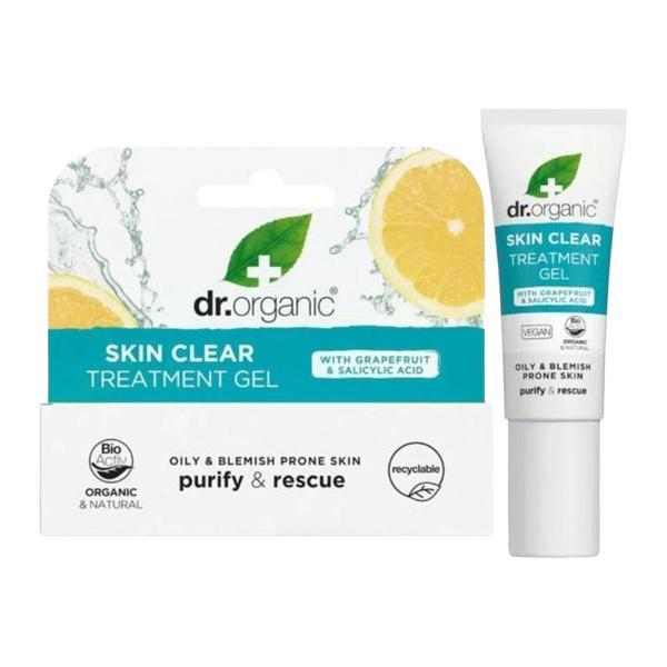 Gel antiacneic 5 in 1 cu arbore de ceai Dr.Organic Skin Clear, 10 ml