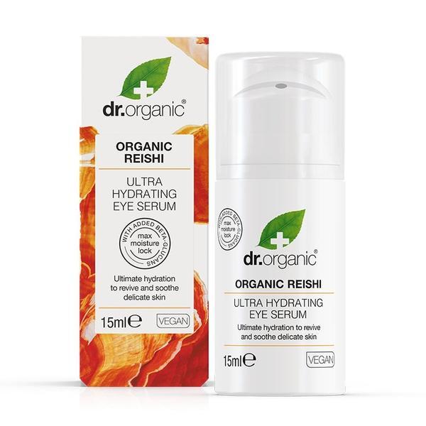 Ser ultra hidratant pentru ochi cu ciuperci Reishi Dr.Organic, 15 ml