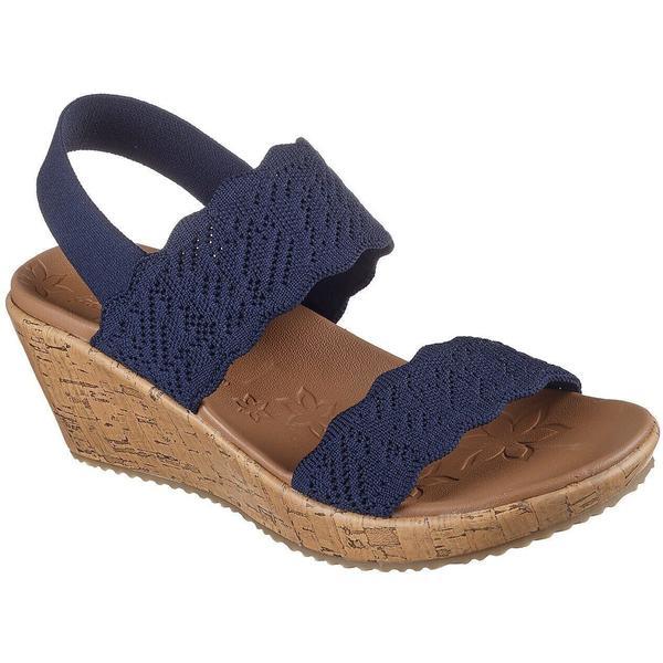 Sandale femei Skechers Beverlee - Timeless 119591-NVY, 39, Albastru