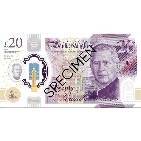 20 Lire Sterline. Bancnote decorative pentru jocuri, video, tiktok, monopoly