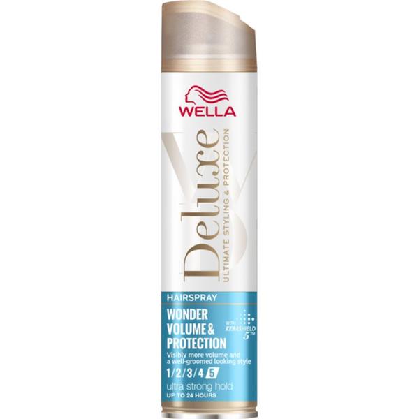 Fixativ de Par pentru Volum - Wella Deluxe Hairspray Wonder Volume &amp; Protection Ultra Strong Hold, 250 ml