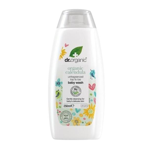 Sampon si gel dus Bio Galbenele pentru bebelusi Dr.Organic, 250 ml