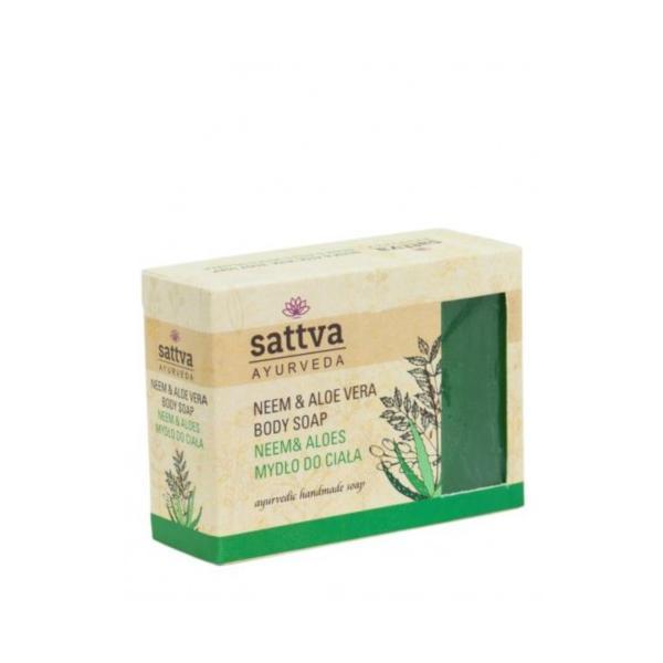 Sapun cu glicerina si neem, &ndash; Sattva Ayurveda, 125 gr