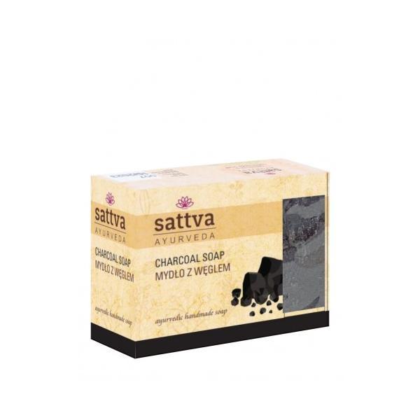 Sapun cu glicerina si carbune, - Sattva Ayurveda, 125 g