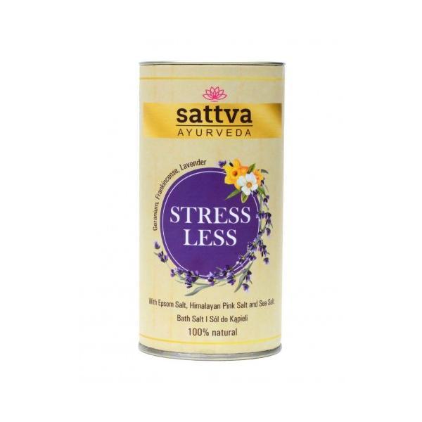 Sare de baie anti-stres cu sare epsom, sare de mare, sare de Himalaya Stress Less, - Sattva, 300gr