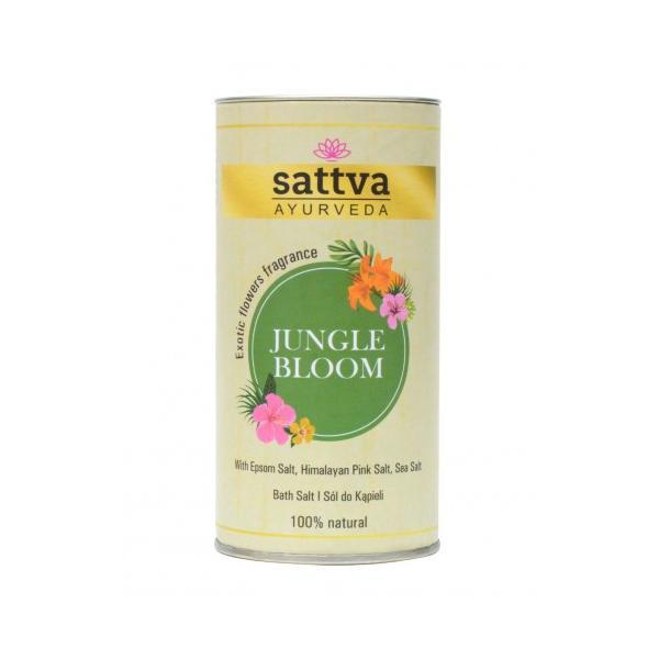 Sare de baie cu sare epsom, sare de mare, sare de Himalaya Jungle Bloom, - Sattva, 300 g
