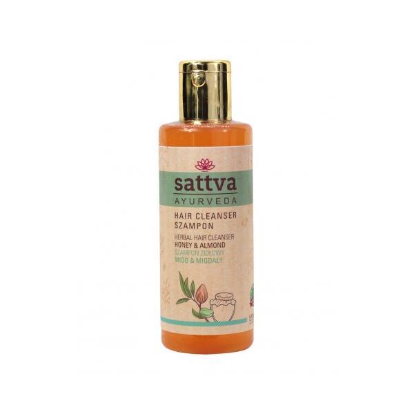 Sampon hidratant cu miere si migdale, - Sattva Ayurveda, 210 ml