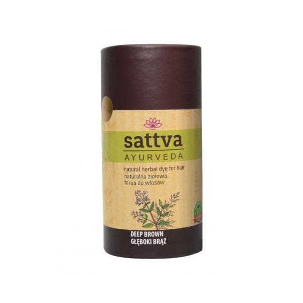Vopsea Ciocolatiu Inchis Intens, &ndash; Sattva Ayurveda, 150 g