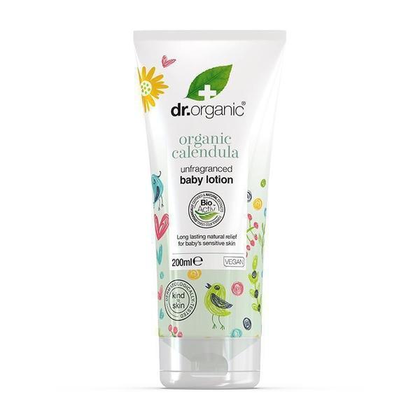 Lotiune corp Bio Galbenele pentru bebelusi Dr.Organic, 200 ml