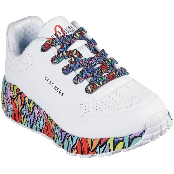 Pantofi sport copii Skechers Uno Lite-subtle Love 314088L-WMLT, 31, Alb