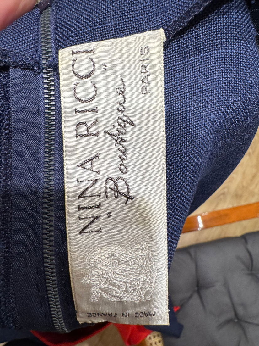 ROCHIE VINTAGE NINA RICCI BOUTIQUE PARIS DE COLECTIE AUTENTICA