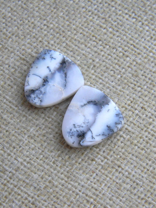Pereche cabosoane opal dendritic (MN19-1)