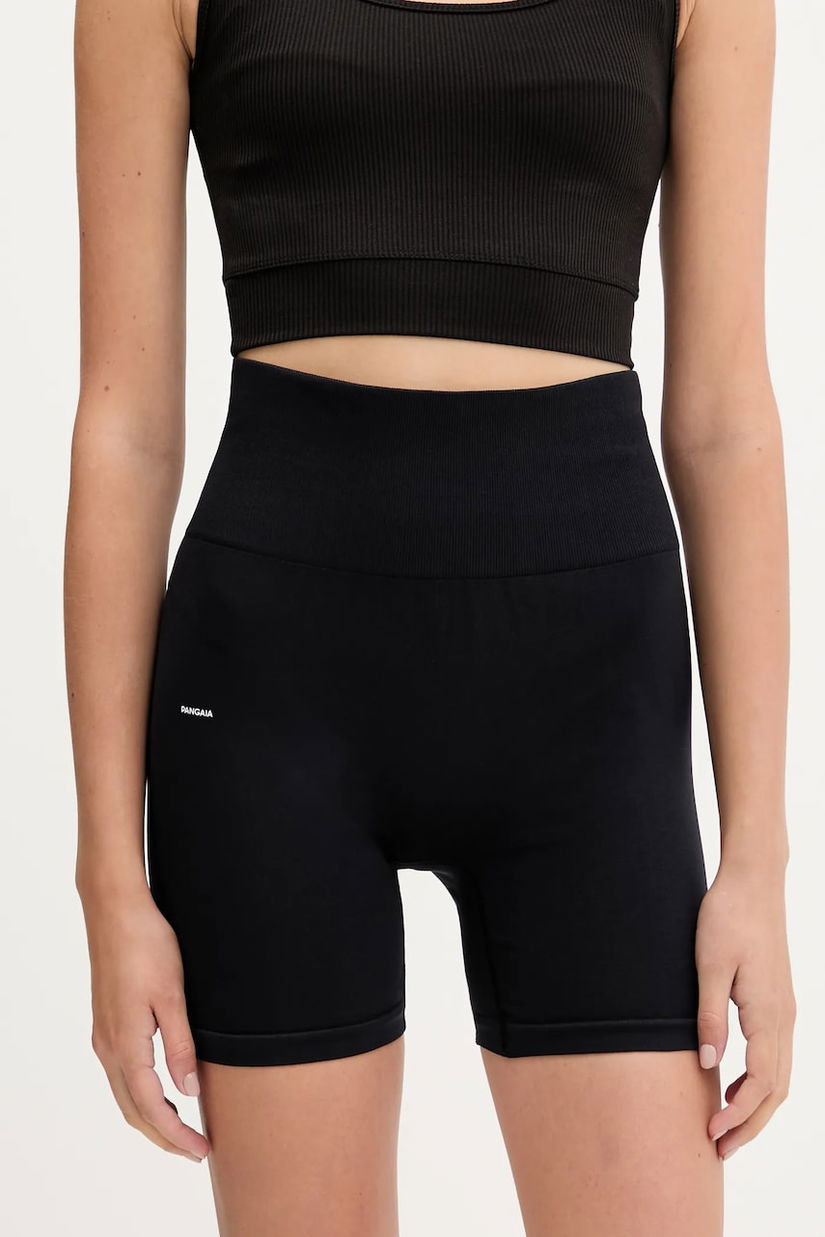 Pangaia pantaloni scurți Plant-Stretch Compressive Shorts uni, high waist, 10002485