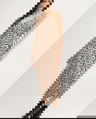 Dkny rochie culoarea negru, midi, mulată, DJ5D9053