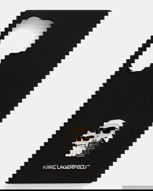 Karl Lagerfeld husă pentru telefon Samsung S24 Ultra culoarea negru, KLHCS24LSMHKCNPK